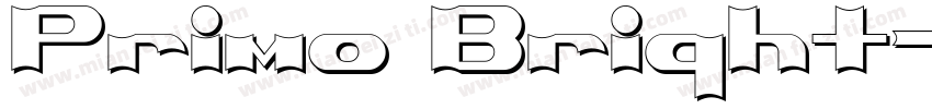 Primo Bright字体转换
